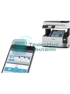 МФУ струйное Epson L6490 (C11CJ88405), A4, цветной, печ. до 17 стр/мин. (ч/б) до 9.5 стр/мин. (цвет), 1200 x 4800 dpi (печать) 1200x2400dpi (скан.), USB, RJ-45, Wi-Fi