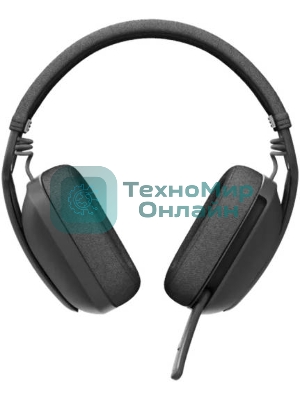 Гарнитура Logitech ZONE Vibe 100 серый, беспроводная, Bluetooth, до 20 ч