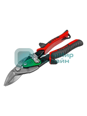 Ножницы по металлу Matrix, 250 мм, правый рез,сталь CRMO,двухкомпонентные рукоятки, PRO