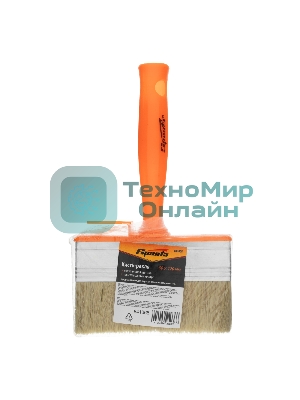 Кисть-ракля Sparta 30х120 мм, натуральная щетина, пластмассовый корпус, пластмассовая рукоятка