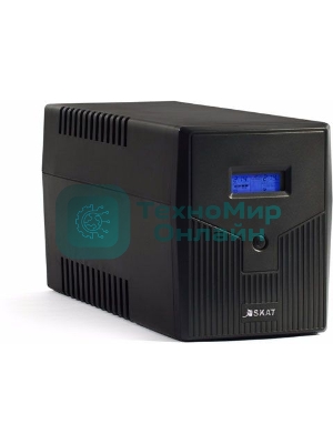 Источник бесперебойного питания SKAT-UPS 2000/1200 220В 1200Вт 2 АКБ 9А·ч внутр. меандр. стабилизация напряжения