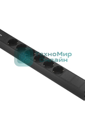 Блок розеток горизонтальный ExeGate ServerPro PDU-19H603 Al-6S-EU2.5, 19