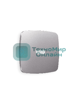 Лицевая панель OMEGA (Сталь матовый) для HDMI розетки QUANT OP5140