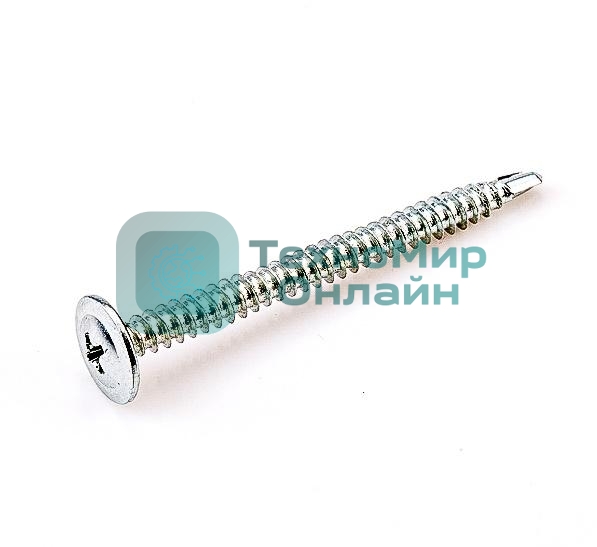 Саморез 4.2х13 металл-металл с прессшайбой сверло цинк (уп. 1000 шт) коробка СТРОЙМЕТИЗ ММ4213СЦ1