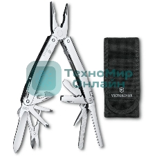 Мультитул Victorinox SwissTool Spirit MX (3.0224.MN) 105мм 24функц. чехол нейлоновый серебристый подар.коробка