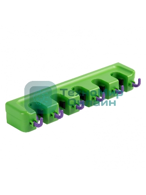 Пластиковый настенный держатель для садово-огородного инструмента Palisad 5 ячеек, 6 крюков