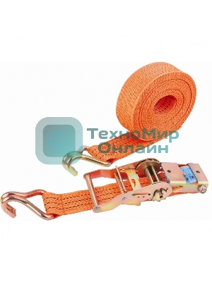 Ремень багажный с крюками Stels 0,05х6м, храповый механизм