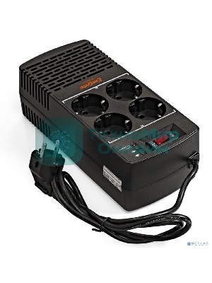 Стабилизатор ExeGate Power AD5000-1200 (1200VA/600W, диапазон 150...280В, 4 евророзетки)