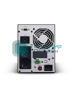 Источник бесперебойного питания Сайбер Электро ИБП ЭКСПЕРТ-II-1000 Онлайн, Напольное исполнение 1000ВА/900Вт USB/RS-232/SNMPslot (2 EURO + 1 IEC С13) (12В/7Ач. х 2)