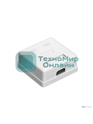 Розетка компьютерная двойная ExeGate SM2-RJ45-C5 RJ-45 кат.5/5E UTP Krone/110