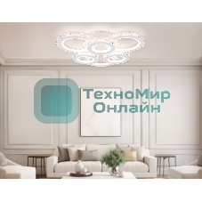 Потолочный светодиодный светильник FA8872/3+3 WH белый 3000K-6400K 63W 550*510*125 (ПДУ ИК)