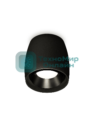 Светильник Ambrella Light XS1142002 SBK/PBK черный песок/черный полированный MR16 GU5.3 (C1142, N7031)