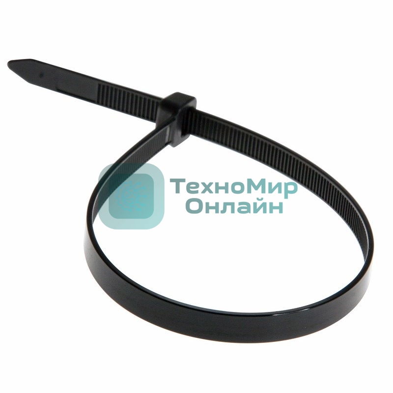 Хомут-стяжка кабельная нейлоновая Rexant 350 x7,6 мм, черная, упаковка 100 шт.