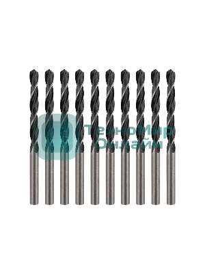 Сверло по металлу Kranz 4,8х86х52 мм HSS (10 шт. в упаковке) DIN 338