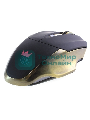 Мышь беспроводная Crown Gaming CMXG-605 черный, 1600 dpi, радиоканал, USB, кнопки - 6