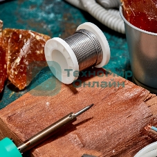 Припой с канифолью Rexant ПОС-61, 100г, Ø2мм, (олово 61%, свинец 39%), катушка