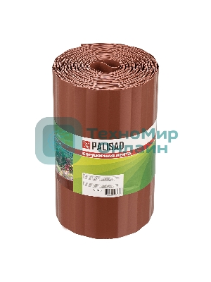 Бордюрная лента Palisad 20х900 см, полипропиленовая, коричневая,
