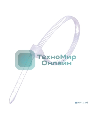 Стяжка нейлоновая Exegate EX253846RUS неоткрывающаяся CV-100W, 100 мм, упак. 100 шт белая