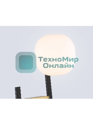 Настенный светильник Ambrella light LH51019/2 BK/BS/FR черный/латунь/белый матовый G9*2 max 28W 230*170*480