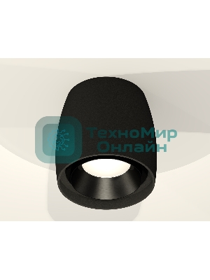 Светильник Ambrella Light XS1142002 SBK/PBK черный песок/черный полированный MR16 GU5.3 (C1142, N7031)