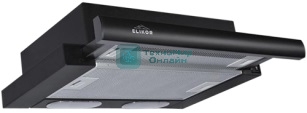 Вытяжка встраиваемая Elikor Интегра 45П-400-В2Л черный/черный, 45 см, 400 куб. м/ч, 55 дБ