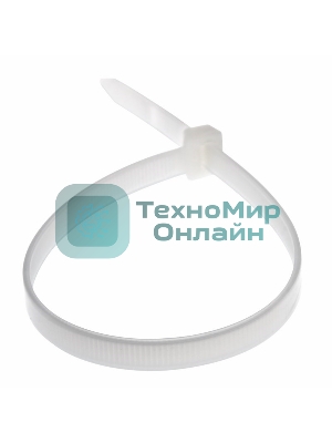 Хомут-стяжка кабельная нейлоновая Rexant 350 x7,6 мм, белая, упаковка 100 шт.