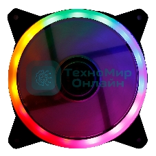 Вентилятор для корпуса Digma DFAN-FRGb3 черный, 120 мм, 1200 об/мин, 23 дБ, 4 pin