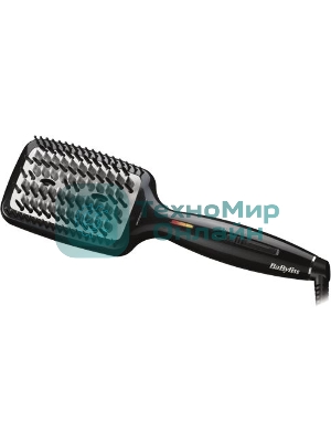 Расческа-выпрямитель BaByliss Smoothing Heated Brush HSB101E черный, 45 мм, 200 °C, 3 режима
