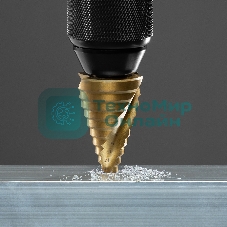 Сверло Matrix ступенчатое 9-12-15-18-21-24-27-30-33-36мм hss спиральный профиль шестигранный