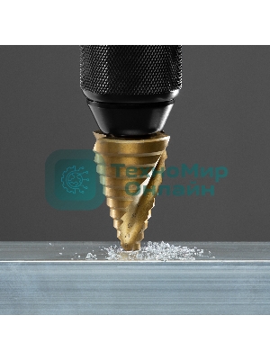 Сверло Matrix ступенчатое 9-12-15-18-21-24-27-30-33-36мм hss спиральный профиль шестигранный