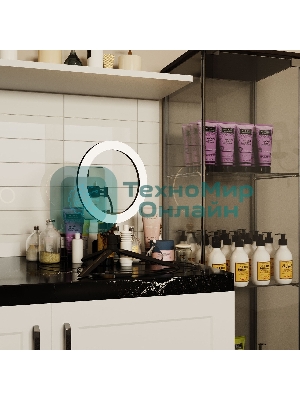 Светильник кольцевой Gauss 14W 700lm 3000-6500K 5V USB IP20 260x23мм черный дим пульт LED