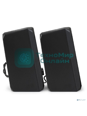 Акустическая система 2.0 ExeGate EX289686RUS Accord 220 (питание USB, 2х3Вт (6Вт RMS), 60-20000Гц, черный, RGb подсветка)