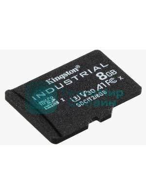 Флеш карта microSDHC 8Gb Class10 Kingston <SDCIT2/8GbSP> Industrial Temperature Class UHS-I без адаптера