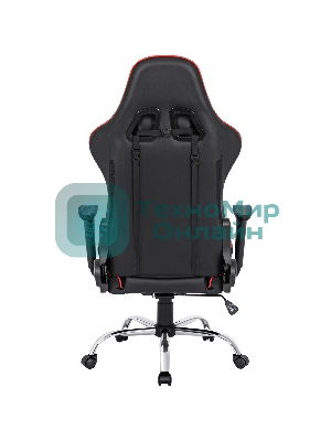 Кресло игровое Defender Azgard черный/Красный, полиуретан, 60 мм