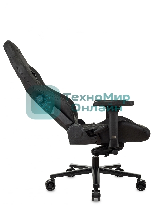 Кресло Knight Craft черный, экокожа, 120 кг, механизм качания