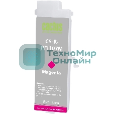 Картридж перезаправляемый струйный Cactus CS-R-PFI107M пурпурный для Canon imageProGRAF iPF670/680/685/770/780/785 без чипа