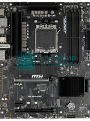 Материнская плата MSI PRO B850M-P WIFI, AM5, AMD B850, 4xDDR5, 4xSATA, 3xM.2, 1xPCIe 5.0 x16, 1xPCIe 4.0 x4, 2xPCIe 3.0 x1, 1xHDMI, 2xUSB-C 10Gbps, 1xUSB-A 5Gbps, 1xUSB-A 10Gbps, 4xUSB-A 2.0, 2x3.5 мм, S/PDIF, 1x5Gb LAN, Wi-Fi 7, Bluetooth 5.4, 7.1, mATX
