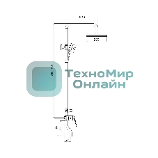 PL7BL-009DK Душевая система из высокопрочного пластика-Черный