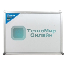 Демонстрационная доска Deli E7818 магнитно-маркерная лак 90x150см белый с аксессуарами