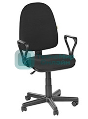 Кресло офисное OLSS ПРЕСТИЖ черный В-14 Крестовина: 