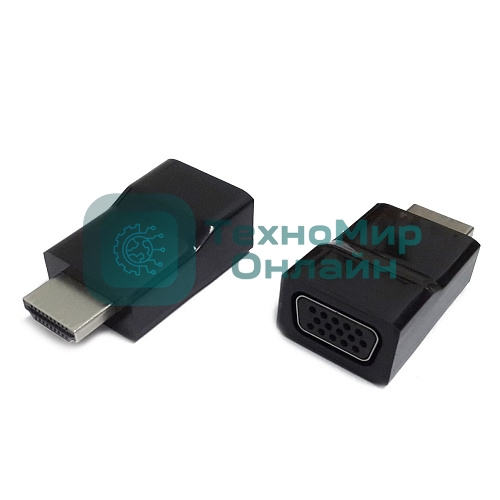 Переходник Gembird Переходник HDMI-VGA Cablexpert A-HDMI-VGA-001, 19M/15F