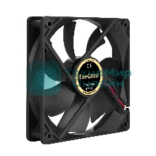 Вентилятор для корпуса ExeGate EX12025SM черный, 120 мм, 1500 об/мин, 24 дБ, Molex