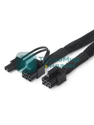 Кабель питания Cablexpert CC-PSU-86 PCI-Express 6-пин на 6+2 пин, 0.8 м