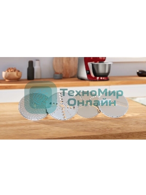 Кухонная машина Bosch MUM5X720 планетар.вращ. 1000Вт красный/серый