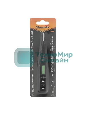 Тестер Sparta 130805 напряжения 12–220 в жидкокристаллический дисплей