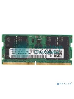 Оперативная память Samsung, DDR5, 32GB (1x32GB), 4800MHz, CL40, SO-DIMM