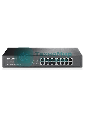 Коммутатор сетевой неуправляемый TP-Link SMB TL-SF1016DS 16 ports 10/100 Мбит/с