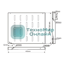 Полка стационарная Lanmaster TWT-RACK2-S4-6/80 нагр.:80кг. 19