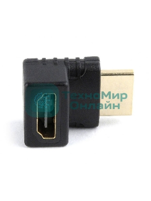 Переходник HDMI-HDMI Cablexpert A-HDMI270-FML, 19F/19M, угловой соединитель 270 градусов, золотые разъемы, пакет