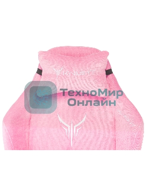 Кресло Knight N1 Fabric розовый, велюр, 120 кг, механизм качания